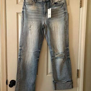 Judy Blue Vintage Blue Straight Leg Dad Jeans